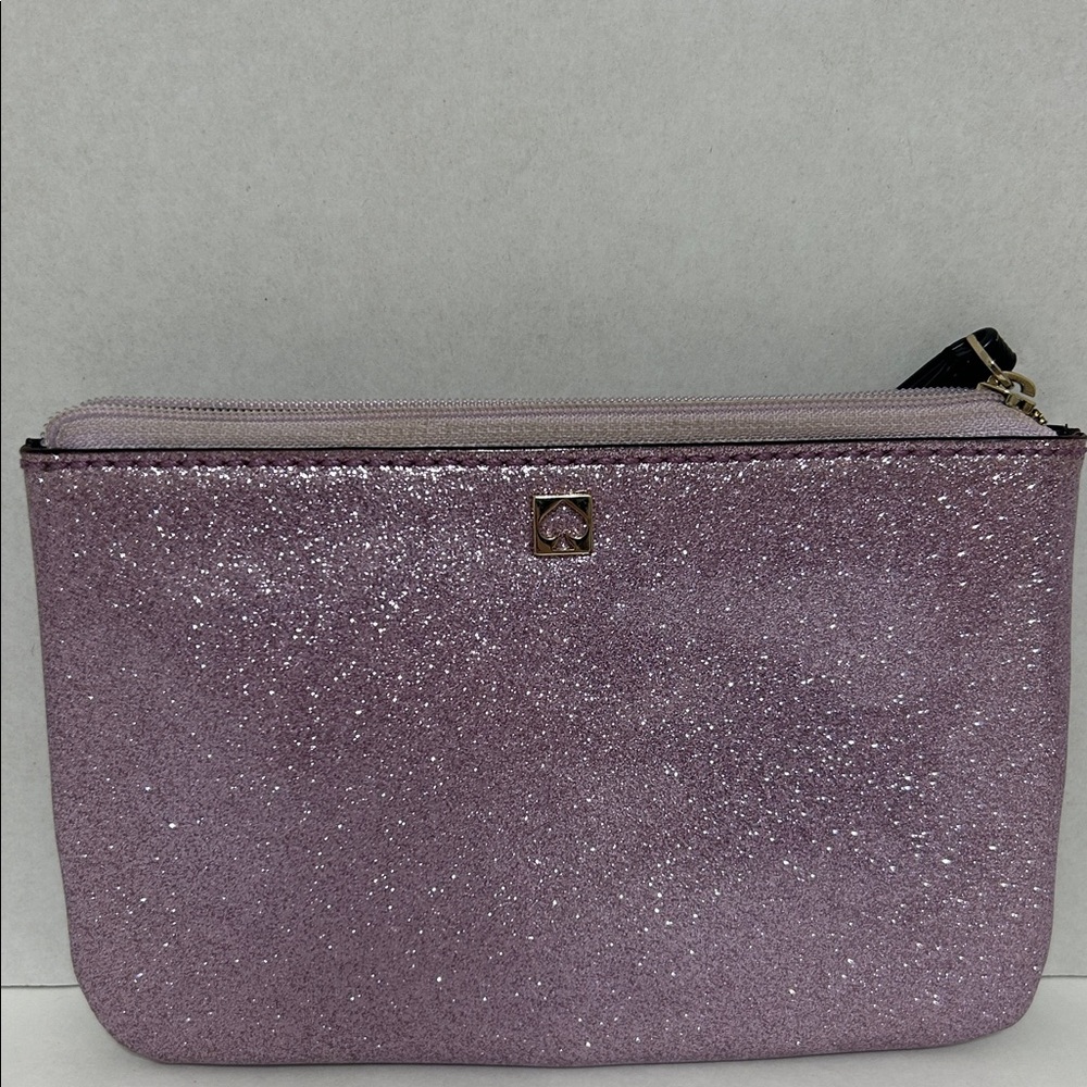 Kate Spade Glitter Zip Pouch - Purple - Picture 2 of 8